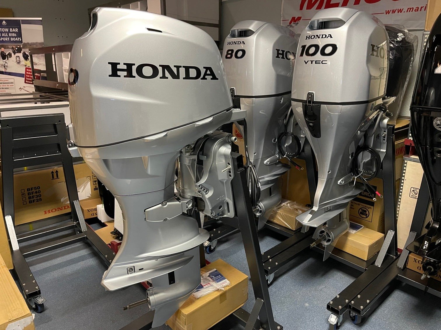 Buy Honda 100hp Outboard Motor | Remote Mechanical, Electric Start, 20" Shaft | BF100A1LRT - Image 2